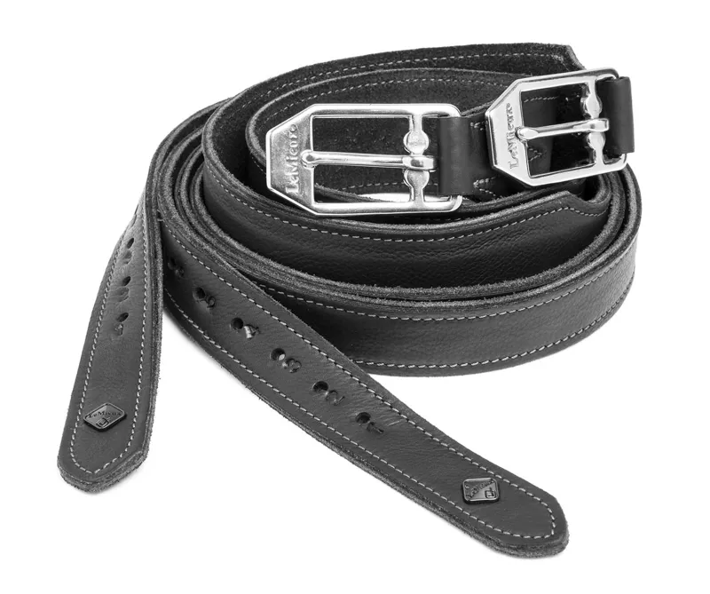 LeMieux Vector Pro Stirrup Leathers in Black